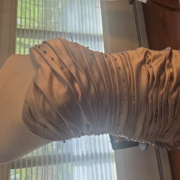 Jovani Formal Strapless Beaded Embellished Crystal Evening Gown Gray Siz… - Picture 4 of 15